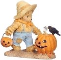 Cherished Teddies 132853 Tommy Halloween w Pumpkin Figurine