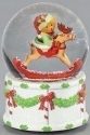 Special Sale SALE133486 Cherished Teddies 133486 Rocking Horse Glitter Dome 100mm Snowglobe