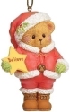 Cherished Teddies 134210 Believe Santa Suit Bear Ornament 2021