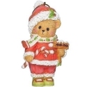 Cherished Teddies 135573 Bear in Santa Suit Ornament 2021