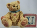 Cherished Teddies 158488 Letter U ABC Block