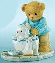 Cherished Teddies 4009180 Scrub A Dub Pups In The Tub