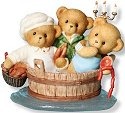 Cherished Teddies 4012278 Rub A Dub Three Teddies In The Tub