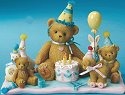 Cherished Teddies 4015562 A Special Birthday Celebration Figurine