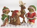 Cherished Teddies 4016864 With 2 Reindeer on Snow