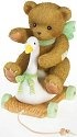 Cherished Teddies 4020563 Bear Riding Toy Swan