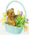 Cherished Teddies 4020589 Bear in Basket Figurine