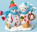 Cherished Teddies 4023741 Snowbear Couple Figurine