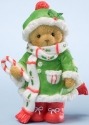 Cherished Teddies 4024339 Wrap Yourself in the Seasons Warmth Figurine Bear Figurine