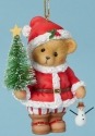 Cherished Teddies 4040473 Ornament Santa Christmas Tree
