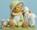 Cherished Teddies 4044691 Bear Basket Lamb Figurine