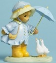 Cherished Teddies 4045934 Bear Umbrella Ducks Figurine