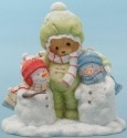 Cherished Teddies 4047377 Bear Hugging Snowmen Figurine