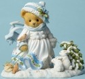 Cherished Teddies 4047381 White Christmas W Anim Figurine