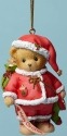 Cherished Teddies 4047386 Santa Merry Christmas Hanging Ornament