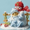 Cherished Teddies 4047390 Bear Sled Snowman Figurine