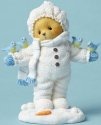 Cherished Teddies 4049733 In Snowsuit With Bir Figurine