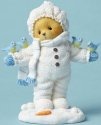 Cherished Teddies 4049733 In Snowsuit with Bir Figurine