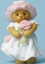 Cherished Teddies 4051035 Holding Pink Rose Figurine