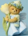 Cherished Teddies 4051044 Bear W Crocus Flower Figurine