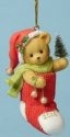 Cherished Teddies 4053452 Inside Stocking Dated Ornament