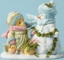 Cherished Teddies 4053477 With Snowman Bag Car Figurine