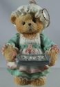 Cherished Teddies 625426 Girl Holding Tray Of Cookies Ornament