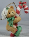 Cherished Teddies 651389 Elf with Candy Cane Ornament