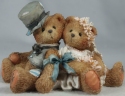 Cherished Teddies 911402 Robbie and Rachael Love Bears All Things Wedding- No Box