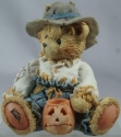 Cherished Teddies 912786 Gary Scarecrow with Jack O Lantern