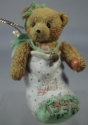 Cherished Teddies 950653 Bear In Stocking 1992 Dated Ornament