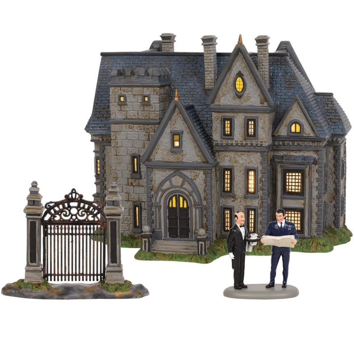DC Comics by Department 56 6002318 Wayne Manor Lighted Building - No Free Shipping