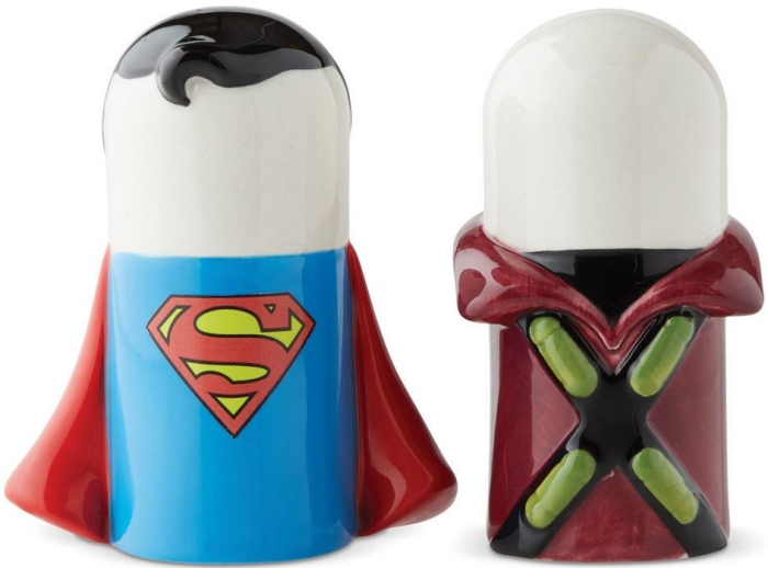 DC Comics by Department 56 6003730 Superman vs Lex Luthor Salt & Pepper Shakers