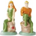 DC Comics by Department 56 6003733 Aquaman and Mera Salt and Pepper Shakers