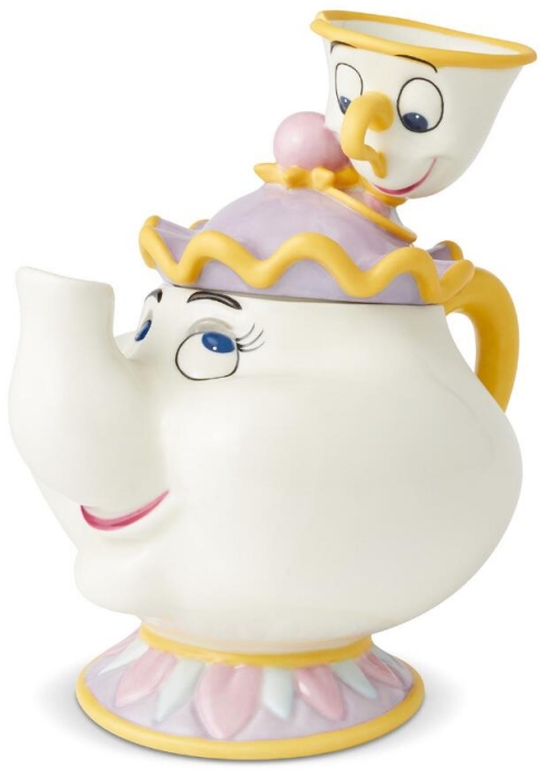 Potts And Chip Beauty And The Beast Mrs Disney Parks Salt Pepper Shakers 