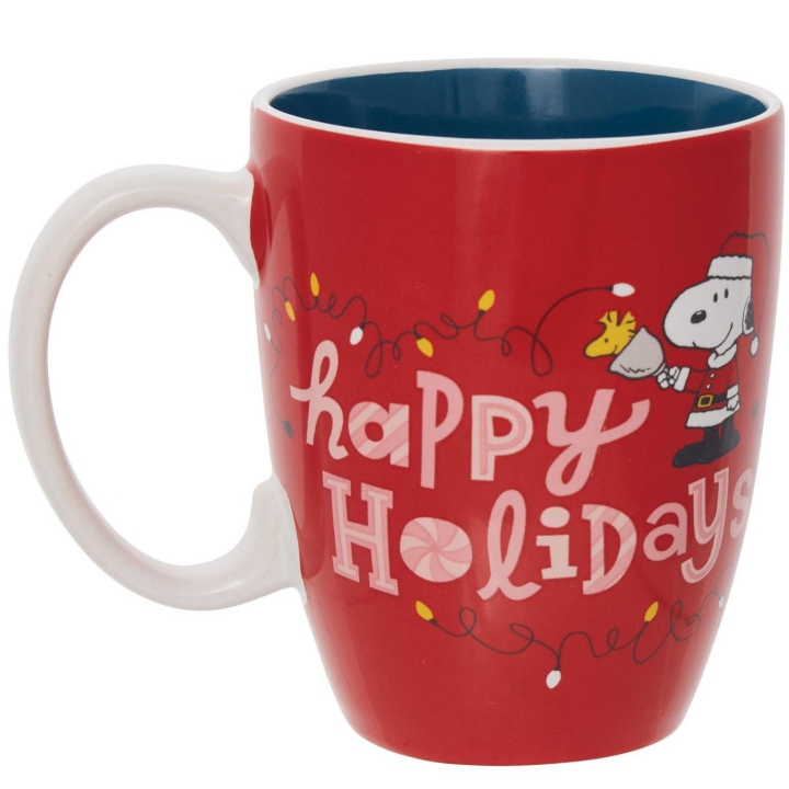 Peanuts by Department 56 6011522N Happy Holidays Mug
