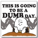 Peanuts by Department 56 6002600 Dumb Day magnet