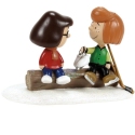 Peanuts by Department 56 6014529N Patty and Marcie Try Skates Figurine