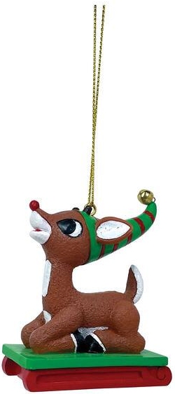 Rudolph by Department 56 6010976 Rudolph Sledding Ornament