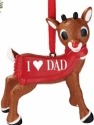 Rudolph by Department 56 4057211 I Heart Dad Ornament