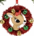 Rudolph by Department 56 4057980 Clarice In A Wreath Ornament