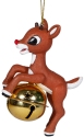 Rudolph by Department 56 6006962 Rudolph on Bell Ornament