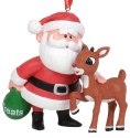 Rudolph by Department 56 6011025 Rudolph and Santa Ornament