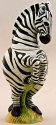 DaNisha Sculpture M035 Stripes Zebra with Lid