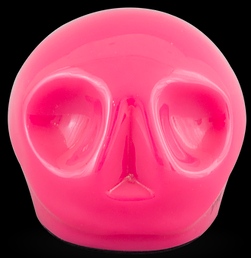 D'Argenta Studio Resin Art RV29Pnk Tzompantli 1 - Skull - Pink