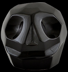 D'Argenta Studio Resin Art RV31Black Tzompantli 2 - Skull - Black