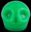 D'Argenta Studio Resin Art RV29Green Tzompantli 1 - Skull - Green