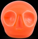 D'Argenta Studio Resin Art RV29Orange Tzompantli 1 - Skull - Orange