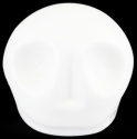 D'Argenta Studio Resin Art RV29Whte Tzompantli 1 - Skull - White