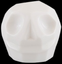 D'Argenta Studio Resin Art RV31White Tzompantli 2 - Skull - White
